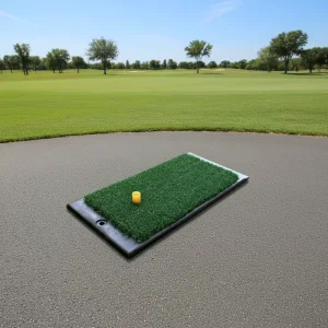 Realistic High Quality Golf Hitting Mat for Winter Golf Training Aids with Nylon Grass Golf Practice