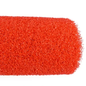 Red Color Putting Turf for Home Use Artificial Indoor Decoration 15mm Height Lawn Carpet
