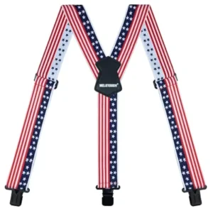 Reflective Tool Belt Suspenders Padded Work Belt Suspenders Heavy Duty Construction Work Suspenders