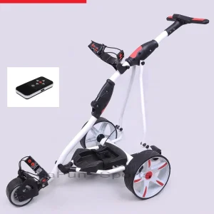 Remote Control Golf Trolley With Powerful 400W Tubular Motors Electric Golf Trolley Fold System