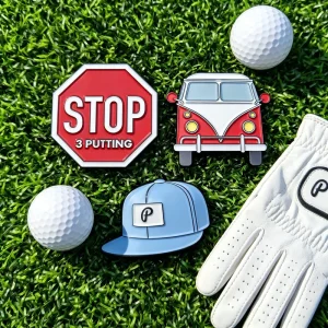 Resin Novelty Bulk Breakfast Funny Golf Ball Marker Accessory Pickleball Customised Coin Leather Bracelet Random Medallion