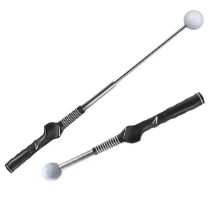 Retractable Golf Swing Teaching Trainer Warm Up Tempo Trainer and Golf Grip Trainer Swing Training Aids for Golfers