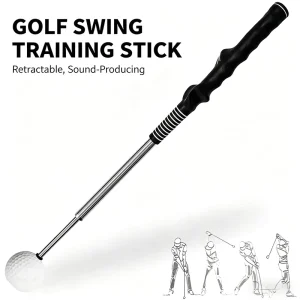 Retractable Golf Swing Trainer Sound Swing Practice Stick Indoor Golf Auxiliary Training Aid OEM ODM