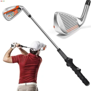 Retractable Sound Golf Swing Training Aid Golf Swing Trainer for Warm up Right Handed Golf Club for Indoor Practice