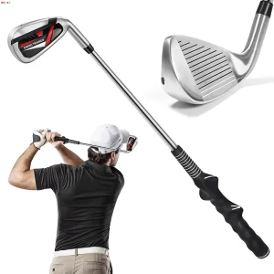 Retractable Sound Golf Swing Training Aid Golf Swing Trainer for Warm up Right Handed for Indoor