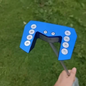 Right Handed Forged Golf Mallet Putter with Rubber Grip Portable Golf Club with Putter Cover Headcover