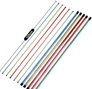 Right Handed Golf Training Aids Color Plated Glass Fiber Alignment Stick for Practice for Golf Club Practice
