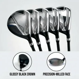 Right Handed Portable Lightweight Golf Wood Set #3 4 5 7 9 11 Fairway Wood Stainless Steel OEM Custom Logo Headcover Golf Bag