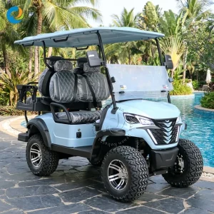 Robetaa High Quality Golf Buggy 4 Seat Electric Golf Cart Lithium Battery Support Custom Electric Club Car Sightseeing Vehicle