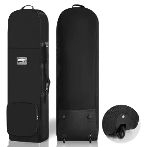 Roller Golf Stand Bags Unisex Custom Logo Waterproof Golf Travel Cover Bag with Zipper Closure and Wheel