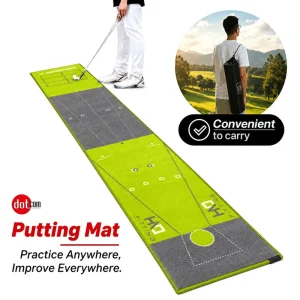 Rubber Backed Premium Golf Putting Mat Custom Printed Putting Green Carpet for Indoor Home Training