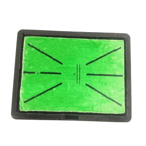 Rubber Bottom Golf Swing Hitting Mat Golf Training Mat for Swing 45x34x1.5cm Size Detection Batting Golf Mat