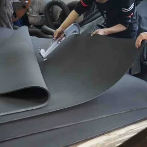 SBR Sheet Black Rubber Mat Non Composite Fabric 1-20mm Thickness Available Rolls Direct Supply Manufacturer Cutting Custom