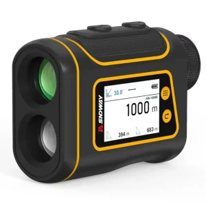 SNDWAY Laser Range Finder 1500M LCD Display Handheld USB Long Distance Meters Rangefinders for Golf Hunting