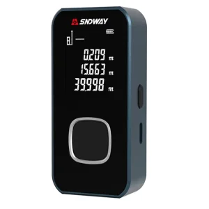 SNDWAY OEM Mini Laser Meter Portable Red Light Laser Measure Type C Rechargeable Alloy Body