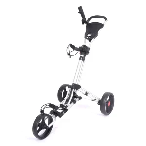 STY315 3 Wheel Aluminum Golf Cart Foldable Lightweight Golf Trolley with Storage
