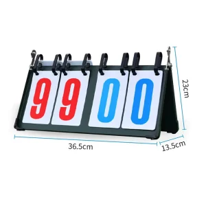 Scoreboard Scores Scoreboard Portable Tabletop Flip Scorekeeper Score Flipper for Volleyball Basketball Table Tennis