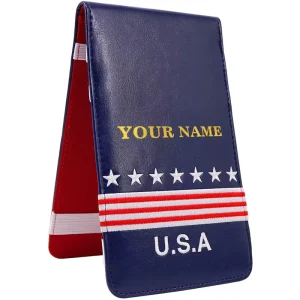 Scorecard and Yardage Book Holder Handmade Real Leather Yardage Book Holster Golf Scorecard Holder with Strap