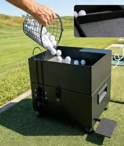 Semi Automatic Practice Driving Machine Golf Ball Dispenser Automatic Golf Ball Tee up Machine with Foot Pedal Operation