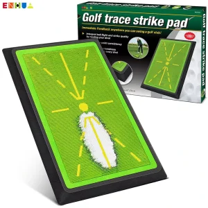 Sequin Pearlescent Piece Swing Path Trainer Instant Feedback Golf Practice Hitting Aid Swing Detection Batting Training Mat