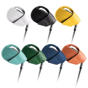 Set of 10 Golf Club Headcovers, PU Leather, Multiple Colors, 11.5 x 8 cm