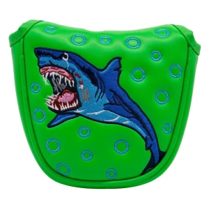 Shark Golf Head Cover Mallet Putter Head Covers Magnetic Golf Putter Headcover