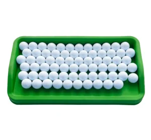 Silicon Rubber Golf Ball Tray for Practice Mat Simulator with Large Capacity for Indoor Outdoor Golf Training