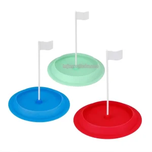 Silicone Golf Putting Cup Home Office Portable Golf Training Aids Putting Practice Disk