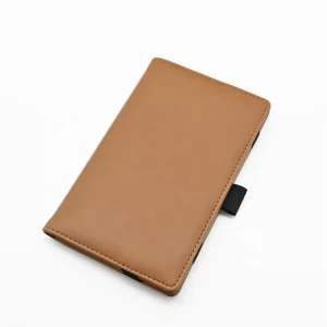 Simple PU Leather Custom Logo Brown Classic Customized Golf Score Card Holder