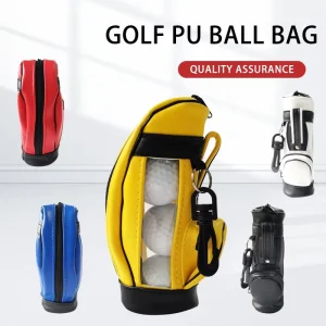 Simplicity PU Golf Pouch Waterproof Wear-resistant Golf Mini Bag Portable Durable Golf Accessories