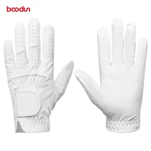Simply Synthetic Breathable Sports Golf Gloves Full Finger White Custom Logo Durable Soft Left Handed for Men