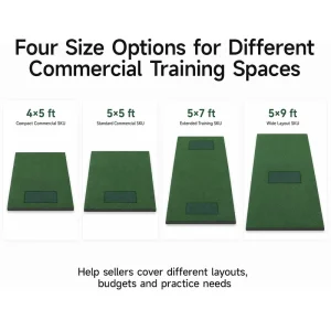 Simulator Indoor Practice EVA/NBR Upgrade Options Commercial Standard Nylon Golf Hitting Mat