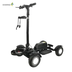 Single Seat Electric Golf Cart 4 Wheels Motorized Golf Mobility Scooter Mini Golf Trolley