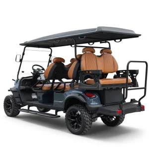Six Seat Golf Carts Off Road Street Legal Vehicles Lithium 48V 4+2 Seater Carts Golf Legal Electric Golf Buggy Trolley Golf Cart