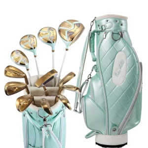 Sky Blue High Quality Women’s Golf Club Set Ambidextrous Full Set of Carbon Fiber Clubs and Putters Titanium Alloy Clubheads