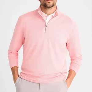 Slim Fit Quarter Zip Jacket Men Golf Apparel