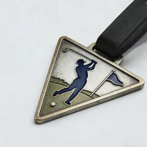 Small Divot Tool Custom Golf Poker Chips Crown Golf Ball Marker Square Golf Bag Tag
