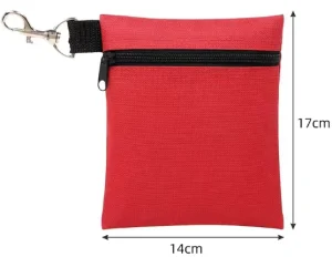 Small Golf Tee Bag Ziplock Bags Pack Golf Ball Accessories with Zip Lock Chain