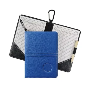Small MOQ Golf Scorecard and Yardage Wallet with Pencil Loop Book Holder