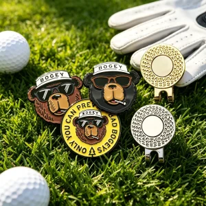 Soccer Copper Cool hot Sell oem Custom Golf Ball Crafted Blank Ball Marker Golf Divot Tool bar Ball Poker Chip Necklace
