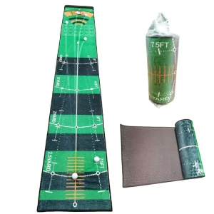Soft Anti slip Velvet Golf Hitting Mat Portable Golf Putting Green Mat Golf Training Equipment Golf Training Aid