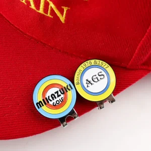 Soft Enamel Cap Accessory Metal Pin Custom Magnetic Golf Ball Marker Hat Clip