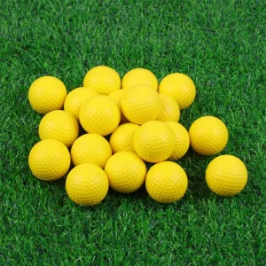Soft Flight PU Foam Golf Practice Balls Realistic Feel and Limited Flight Training for Indoor and Outdoor Use