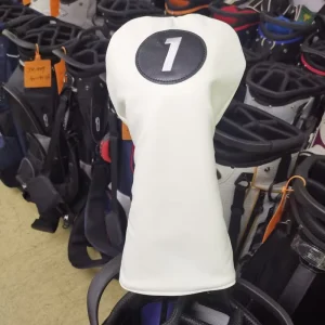Soft PU Leather Custom Golf Head Covers with Elastic-Band Closure for Fairway Wood Clubs