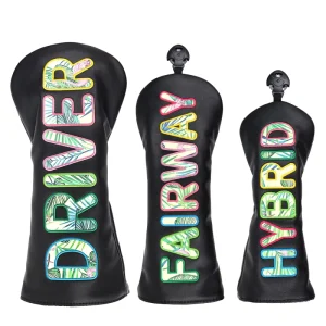 Soft Velvet Custom Golf Headcover with Number, Letter, or Flag Embroidery for Driver, Fairway Wood, or Putter