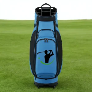 Source Factory Customization High Capacity High-density Nylon Golf Gear Bag Wheels Detachable Pockets 3-in-1 Golf