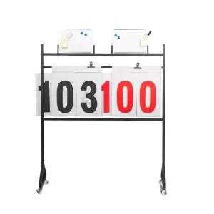 Sport Game Scoreboards With Wheels Stand Portable Scoreboard Score Keeper for Volleyball Table Tennis Football Basketball