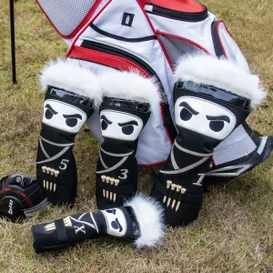 Sports Equipment Leather Luxury Gift Ninja Custom Golf Headcover Practical Driver Club Head Cover