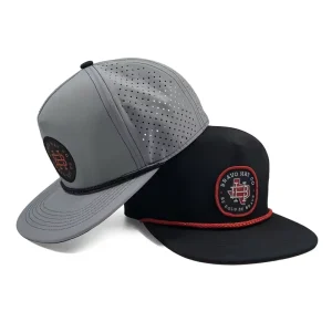 Sporty Breathable Polyester Cotton Flat Brim Baseball Cap Hand Embroidery Curved Back Logo Fashionable Unisex Outdoor