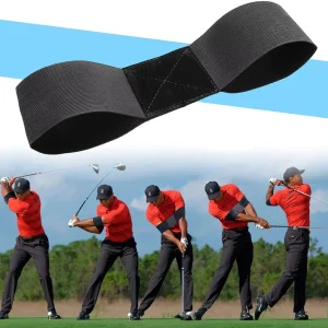 Spot Factory Price Golf Swing Training Correction Belt Arm Posture Motion Elastic Golf Swing Trainer Arm Belt